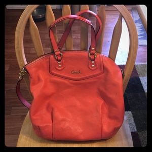 Coral Coach purse