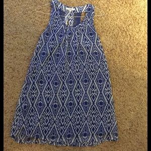 Blue & White Shift Dress
