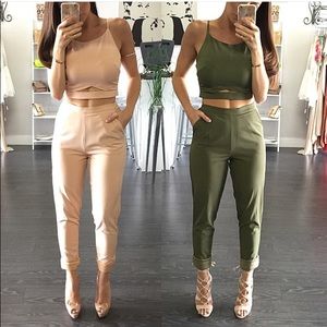 Nude Two Piece Set