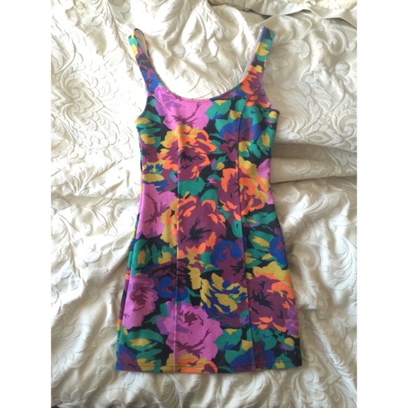 Foral Multicolored Mink Pink minidress