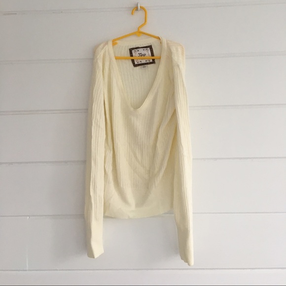 Gap Kids Off-White V-Neck Sweater