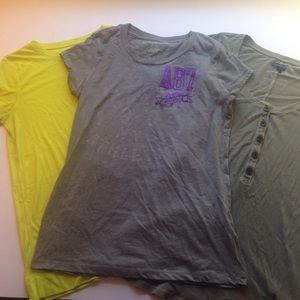 THREE KNIT TOPS XL L