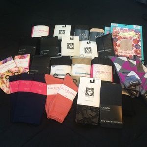 Lot of tights, socks, knee highs and control tops