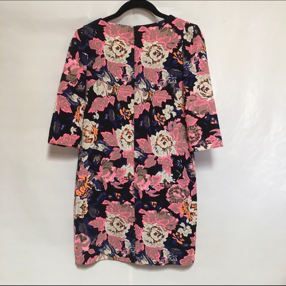 NWT Lined Floral Shift Dress - Picture 3 of 4