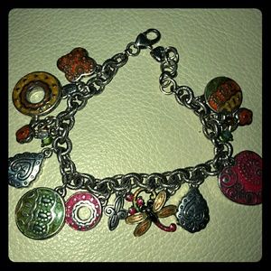 Authentic Brighton two sided charm bracelet.