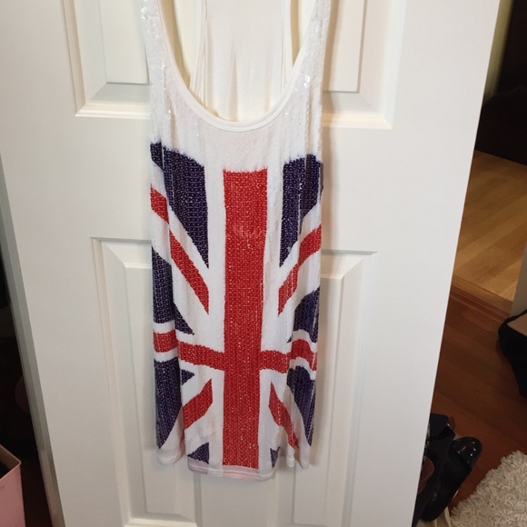 Union Jack Sequined Tee
