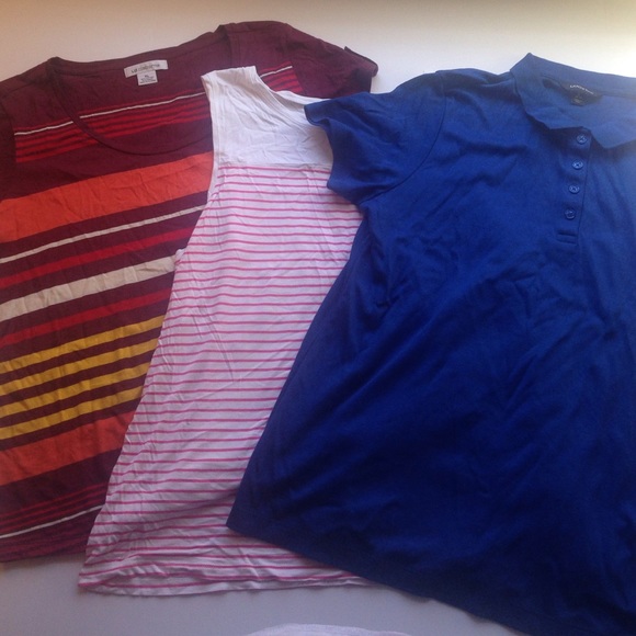 THREE KNIT TOPS L XL