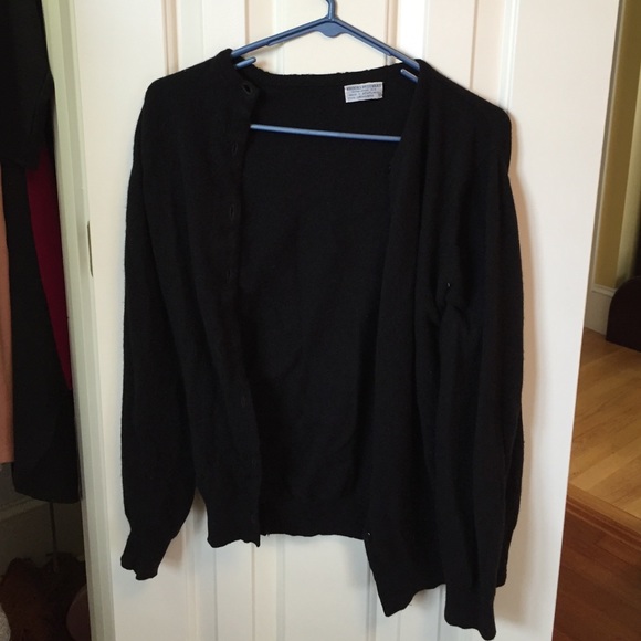 Black Cashmere Cardigan
