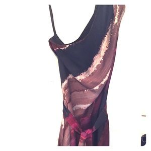 Kenneth Cole asymmetrical silk dress.