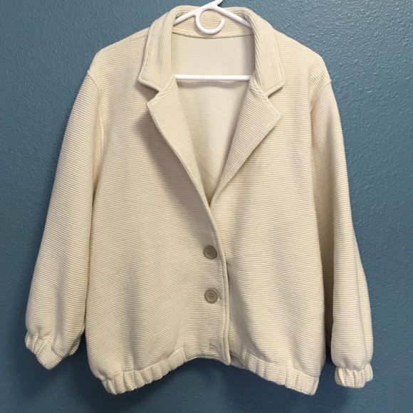 American Apparel Cream Ottoman Jacket
