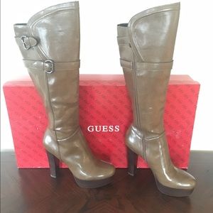 Chestnut Boots by Guess - New in box