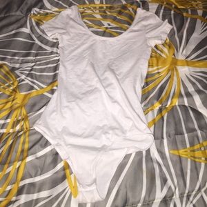 white leotard size M