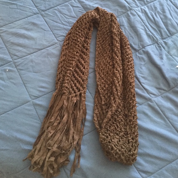 Accessories - Chocolate brown neck scarf