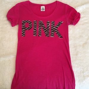 Victoria's Secret Pink Sequin Shirt