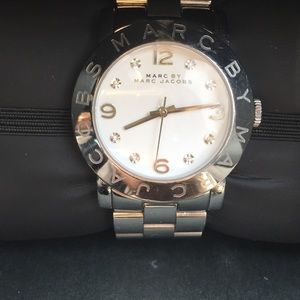 Silver Marc Jacobs Watch! With Box and Links!