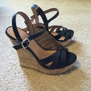 BRAND NEW Black Wedges