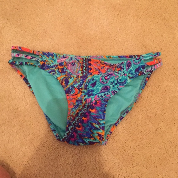 Target patterned bikini bottoms