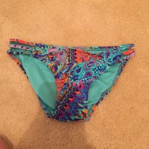 Target patterned bikini bottoms