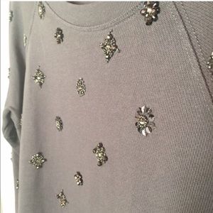 JCrew Embellished Sweatshirt