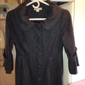 Forever 21 | Gray Peacoat | Elbow Bell Sleeves