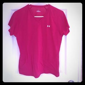 Hot pink under armour top