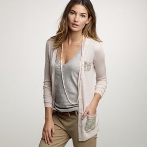 BLACK J.Crew cardigan with sequin pockets