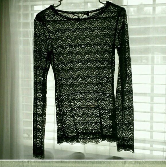 Bke lace long sleeve shirr - Picture 4 of 4