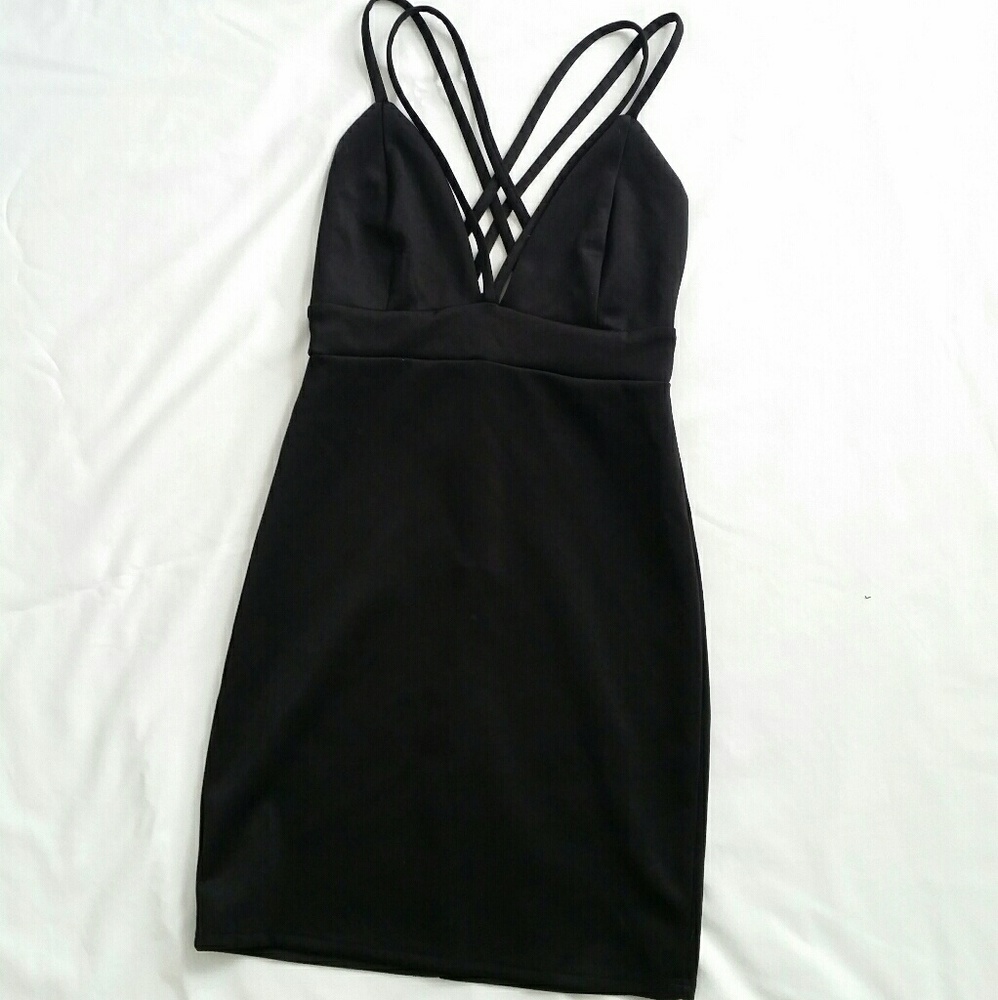 21 Strappy Sexy LBD Black Dress