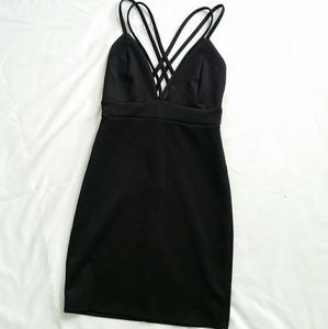 21 Strappy Sexy LBD Black Dress