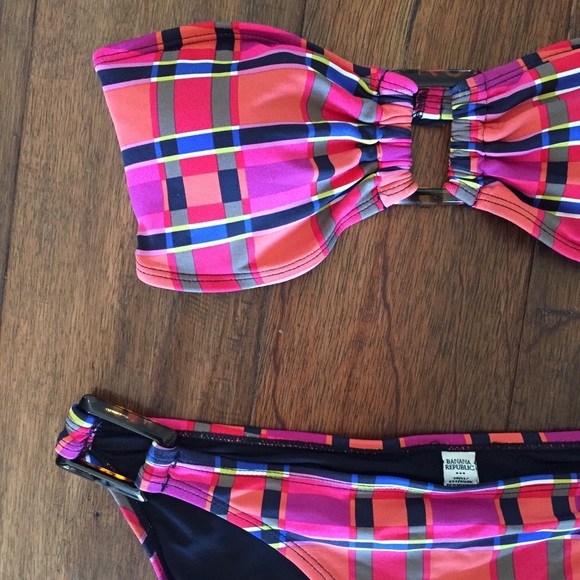 BR Bandeau Bikini Plaid