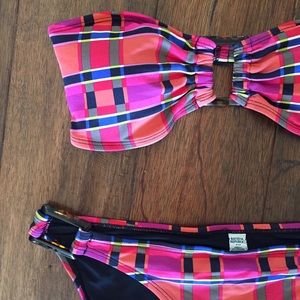 BR Bandeau Bikini Plaid