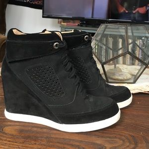 French Connection Marla High Top Wedge Sneaker