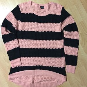 RUE 21 Peach and black knit sweater