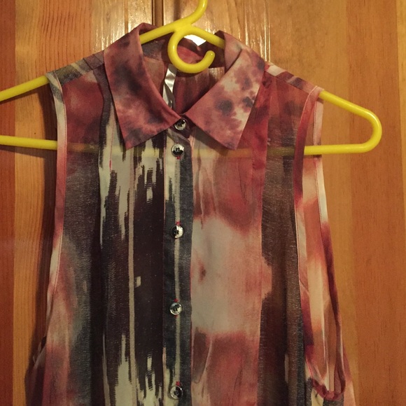 Long chiffon tank - Picture 1 of 3