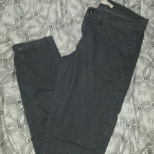 Gray Mid Rise Jeans