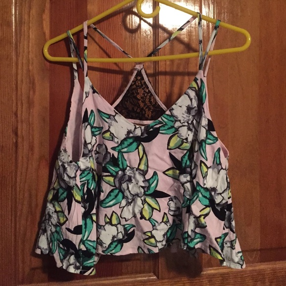 Pink flowy tank top - Picture 1 of 2