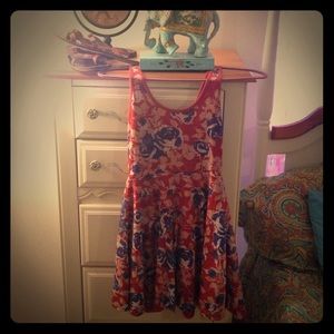 SOLD Floral Lace Skater Dress