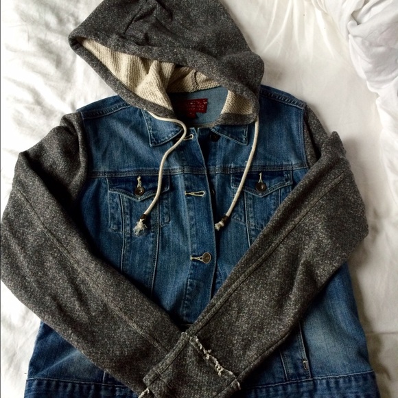 Lucky Brand denim/sweatshirt jacket