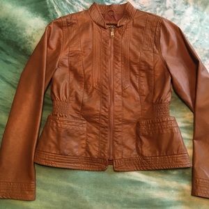 Leather jacket by Hawke & co.