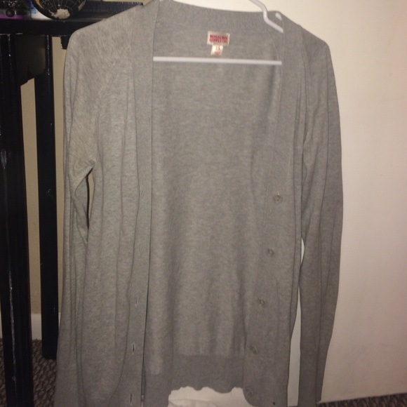 Gray cardigan
