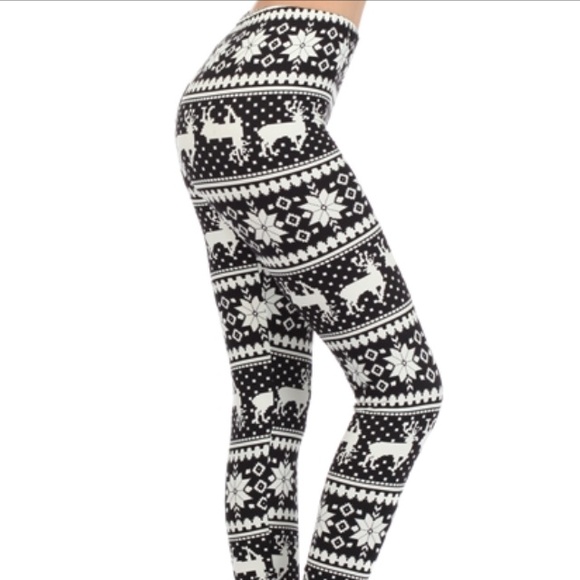 Super Soft Alberta Reindeer Leggings - Picture 3 of 3