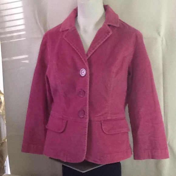 Pink Corduroy Blazer