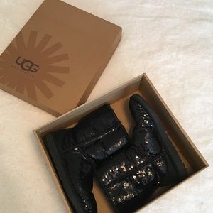 Black Sequin UGG Boots