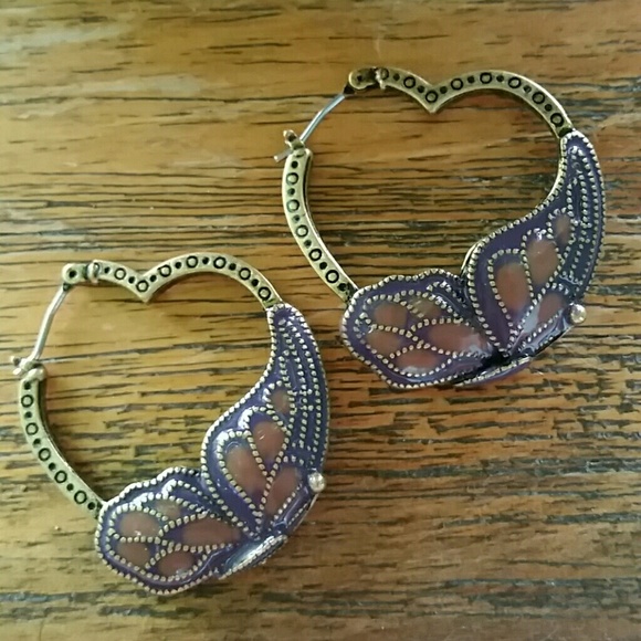 💥Lowest price!💥Butterfly heart earrings