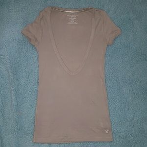 American Eagle Deep V-neck Tee