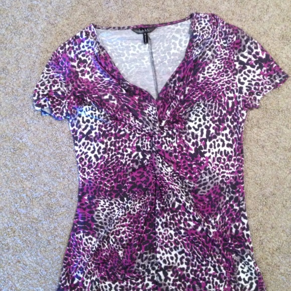 Leopard print top - Nicole Miller - Sz S