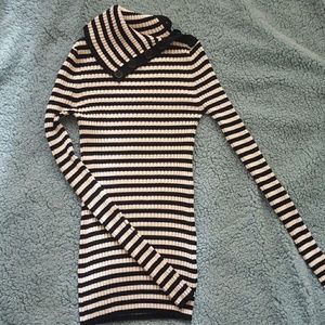 Mossimo Supply Co. Striped Turtle Neck sweater
