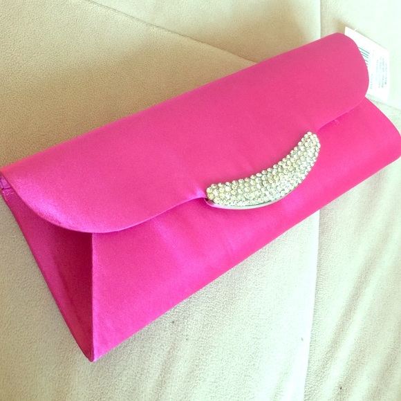 Pink Rhinestone Clutch