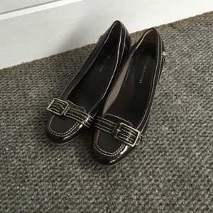 Tommy Hilfiger Black Leather Heels