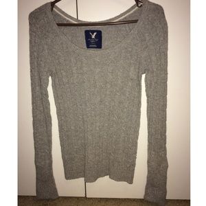 Grey AE sweater